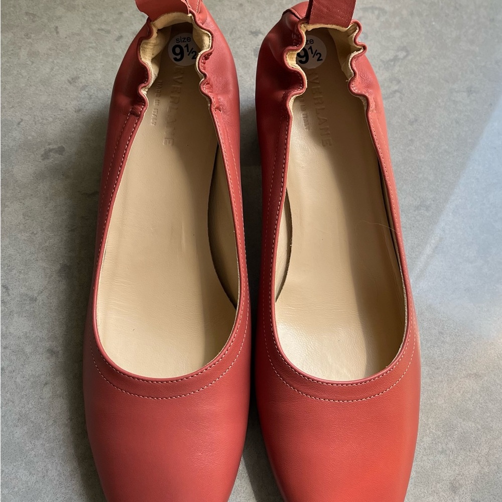 Everlane day heel NWOB in pink leather size 9.5.
